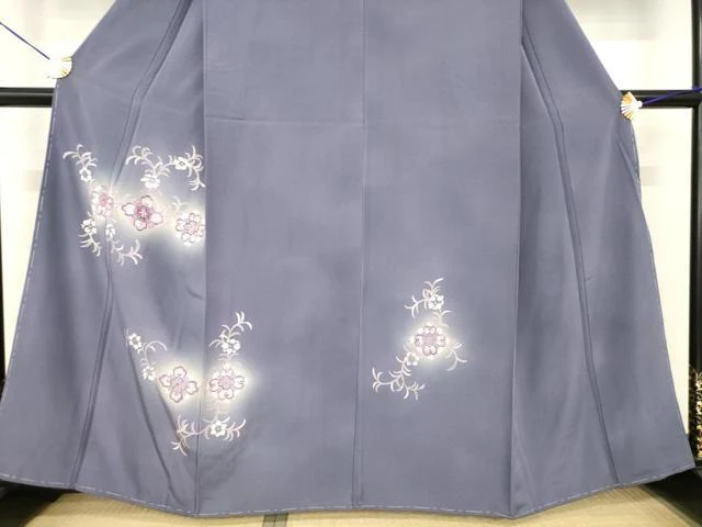 平和屋着物●訪問着　刺繍　舞花文　暈し染め　金彩　正絹　逸品　AABF9019ck - Image 3