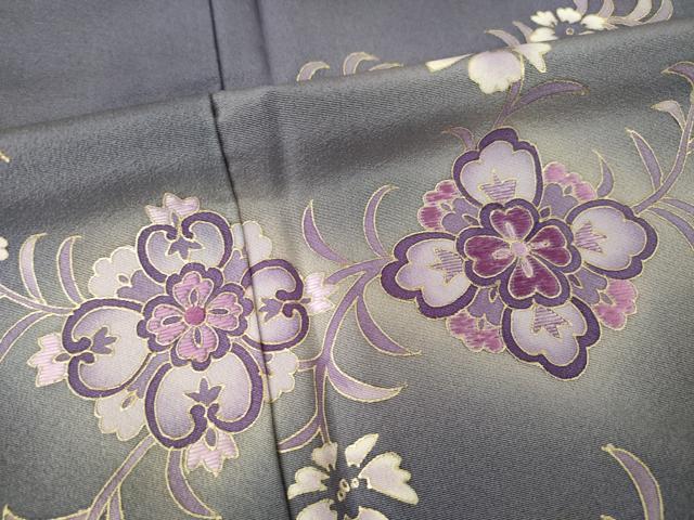 平和屋着物●訪問着　刺繍　舞花文　暈し染め　金彩　正絹　逸品　AABF9019ck - Image 6