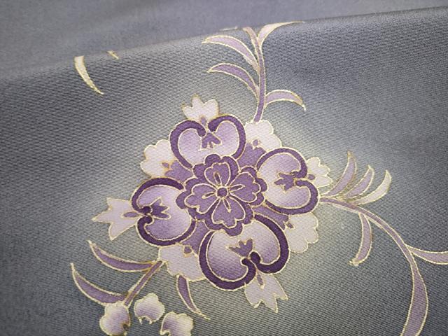 平和屋着物●訪問着　刺繍　舞花文　暈し染め　金彩　正絹　逸品　AABF9019ck - Image 7