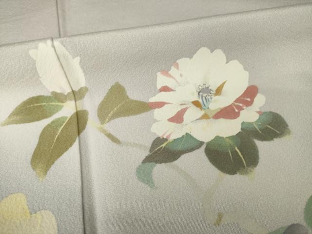 平和屋着物●二代目清次郎　手描き　訪問着　草花文　暈し染め　正絹　逸品　未使用　AABF9629ck - Image 6