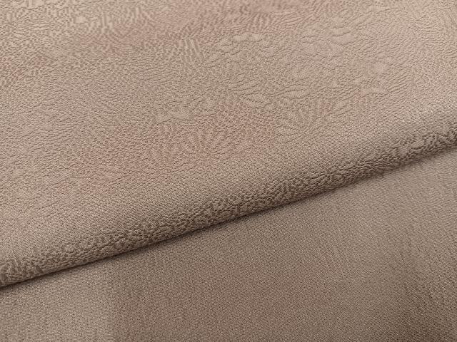 平和屋着物●上質な色無地　草花地紋　鳩羽鼠色　正絹　逸品　未使用　AABG0413ph - Image 5