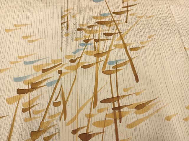 平和屋着物●訪問着　お召地　樹林文　正絹　逸品　AABG4152ph - Image 4