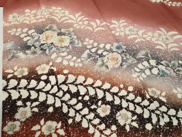 平和屋着物●訪問着　辻が花　絞り　暈し染め　正絹　逸品　CABC6676yc - Image 4