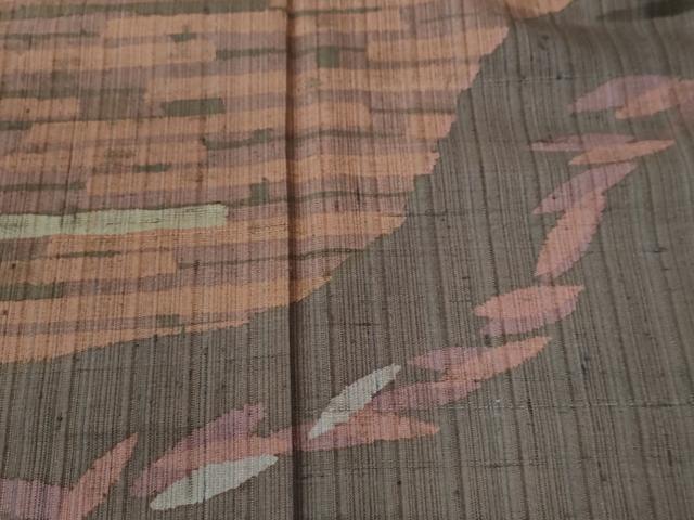 平和屋着物●訪問着　紬地　ろうけつ染め　吉祥文　正絹　逸品　CABC6720yc - Image 3