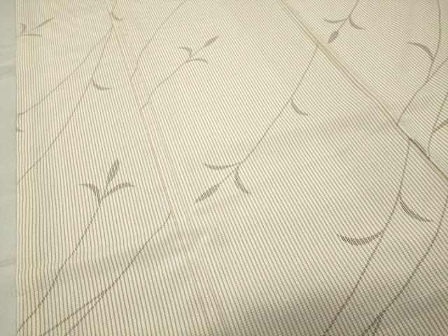 平和屋着物●本塩沢　枝花文　証紙付き　ロング丈　正絹　逸品　未使用　CABC8318gh - Image 4