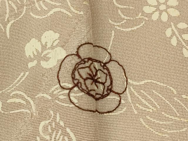 平和屋着物●訪問着　刺繍　草花尽くし　正絹　逸品　CABD0192ut - Image 8