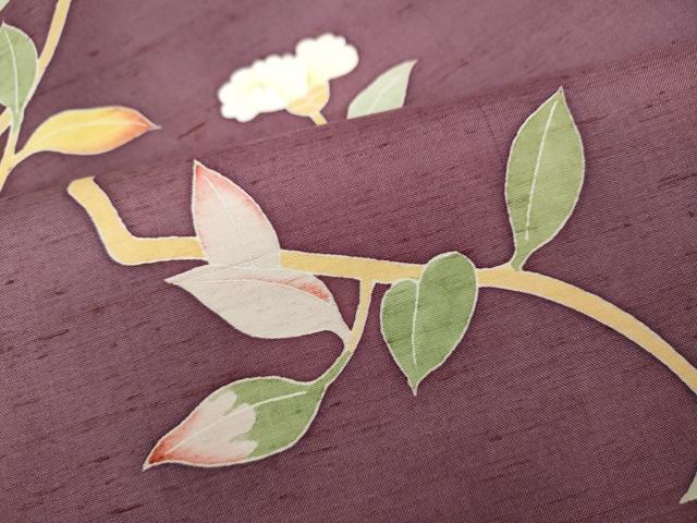 平和屋着物●本加賀友禅作家　成竹登茂男　訪問着　白山紬　枝花文　正絹　逸品　CABD0258ut - Image 7