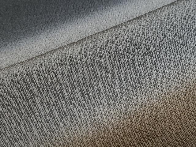 平和屋着物●上質な小紋　横段文　鬼しぼ縮緬　正絹　逸品　DABB0992ud - Image 6