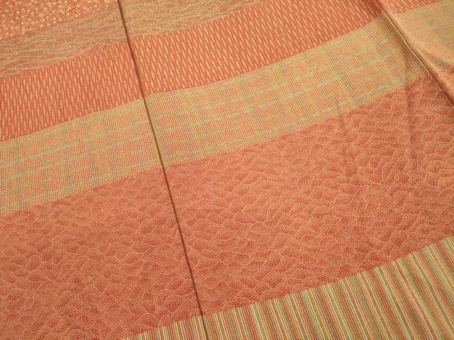 平和屋着物■山下晴三 京友禅競技大会受賞　訪問着　横段抽象文　正絹　逸品　DABB7034op - Image 4