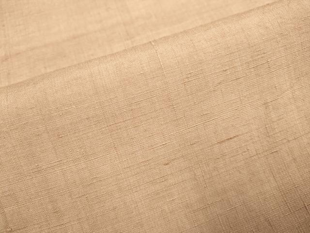 平和屋着物●結城紬　色無地　濃い赤香色　正絹　逸品　DABB9760du - Image 6