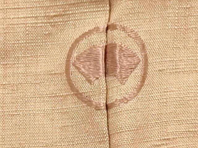 平和屋着物●結城紬　色無地　濃い赤香色　正絹　逸品　DABB9760du - Image 7