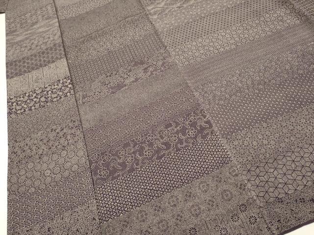 平和屋着物●江戸小紋染工房　小林染芸　小林茂徳　江戸小紋　寄せ小紋柄　百柄　正絹　逸品　DABB9762du - Image 3