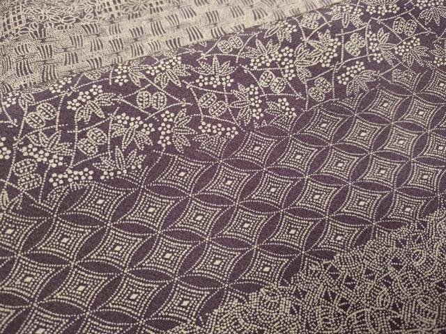 平和屋着物●江戸小紋染工房　小林染芸　小林茂徳　江戸小紋　寄せ小紋柄　百柄　正絹　逸品　DABB9762du - Image 5