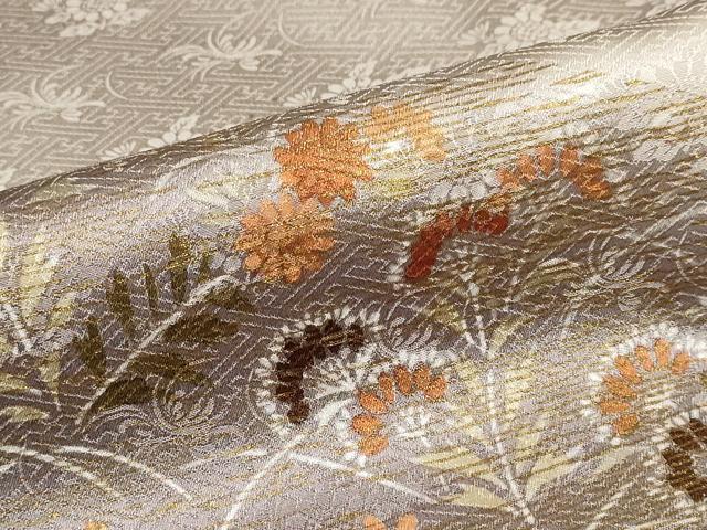 平和屋着物●訪問着　刺繍　草花文　金彩　正絹　逸品　DABC2052ud - Image 8