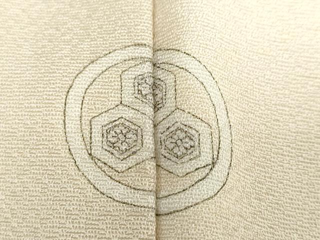 平和屋着物●訪問着　作家物　草花文　金彩　正絹　逸品　DABC2078ud - Image 10