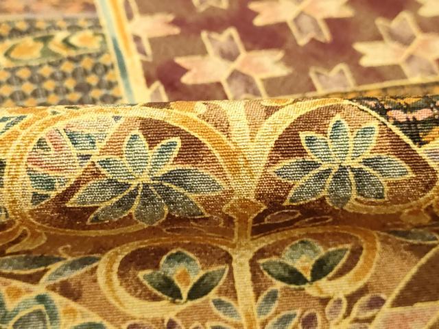 平和屋着物■上質な小紋　切嵌吉祥花文　正絹　逸品　DABC4928cd - Image 4