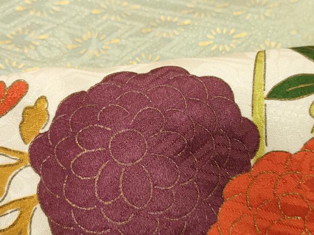 平和屋着物■訪問着　駒刺繍　牡丹花丸文　金彩　正絹　逸品　DABC4941cd - Image 5