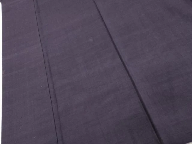 平和屋着物■上質な紬　深紫色　正絹　逸品　DABC4948cd - Image 4