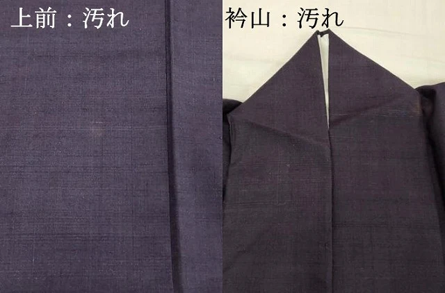 平和屋着物■上質な紬　深紫色　正絹　逸品　DABC4948cd - Image 6