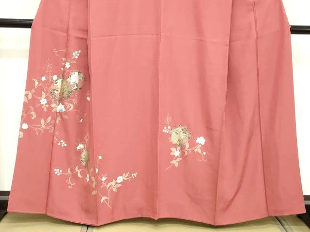 平和屋着物■訪問着　更紗花丸文　金銀彩　正絹　逸品　DABC4949cd - Image 3