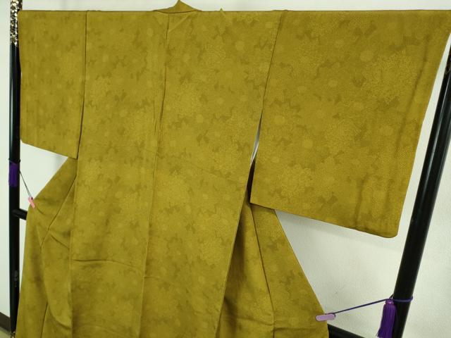 平和屋着物●極上　重要無形文化財　人間国宝　中村勇二郎　江戸小紋　名物裂　楓　鬼しぼ縮緬　逸品　DZAA8116kh6 - Image 4