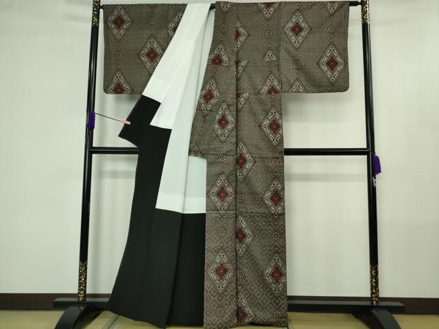 平和屋着物●希少　本場大島紬　龍郷絣　逸品　DZAB4392kh6 - Image 3