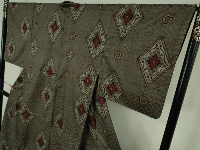 平和屋着物●希少　本場大島紬　龍郷絣　逸品　DZAB4392kh6 - Image 4