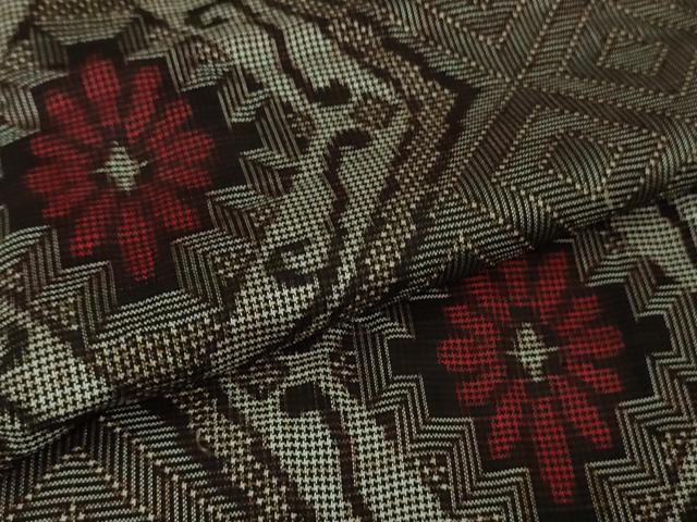 平和屋着物●希少　本場大島紬　龍郷絣　逸品　DZAB4392kh6 - Image 7