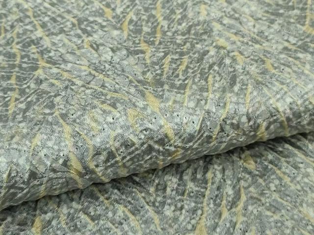 平和屋着物●極上　名門　藤娘きぬたや・総絞り　杢目絞り　小紋　鈴乃屋扱い　逸品　DZAB4399kh6 - Image 7